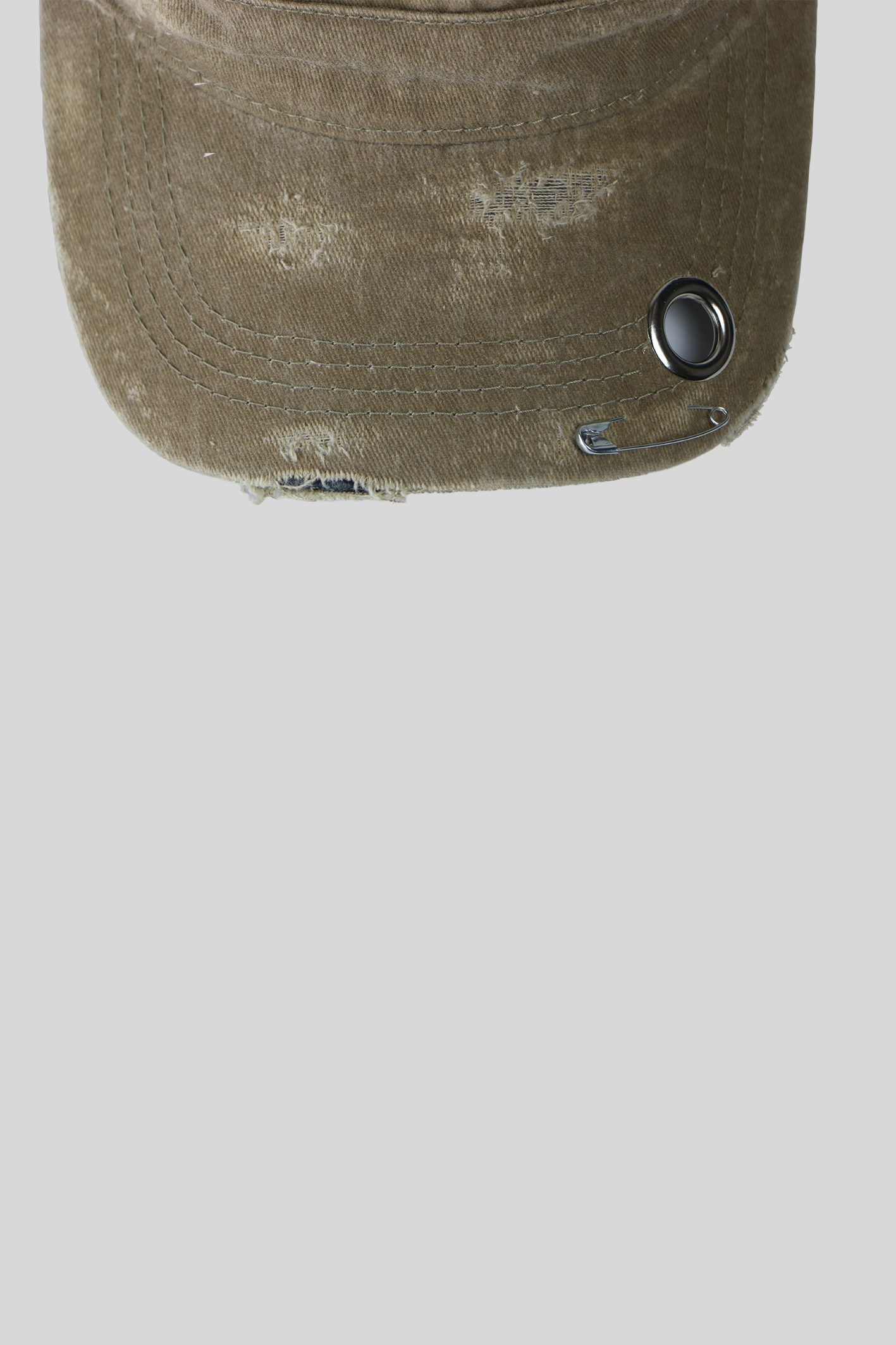 BTIMESTWO - DISTRESSED HANDMADE CAP - BEIGE