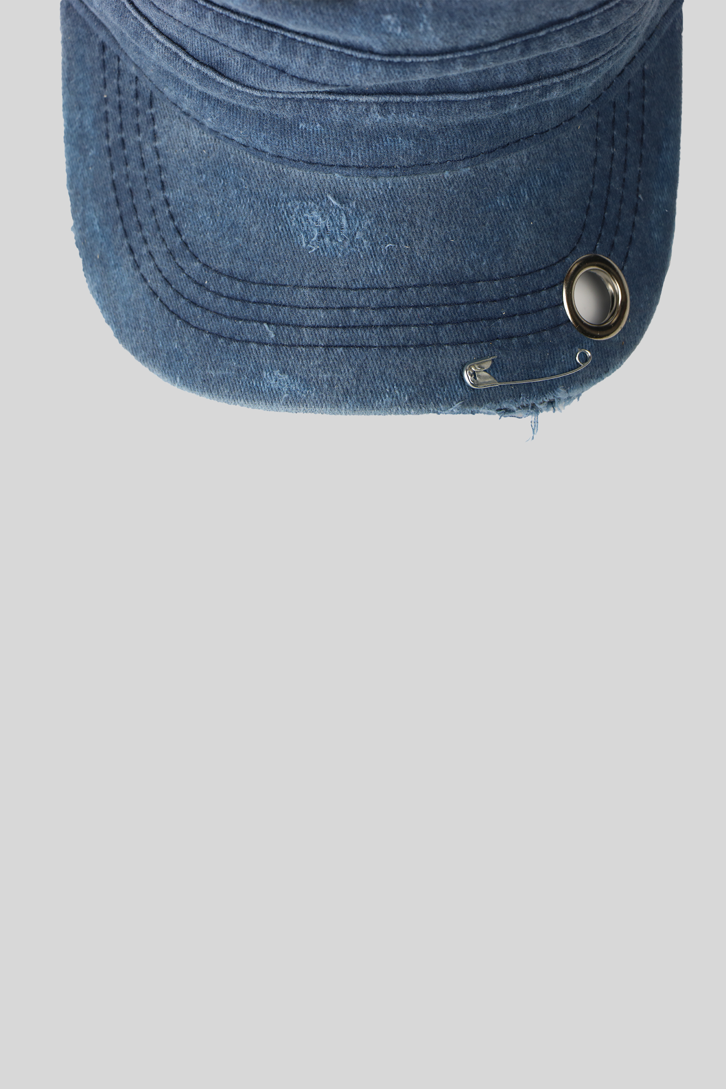 BTIMESTWO - DISTRESSED HANDMADE CAP - BLUE