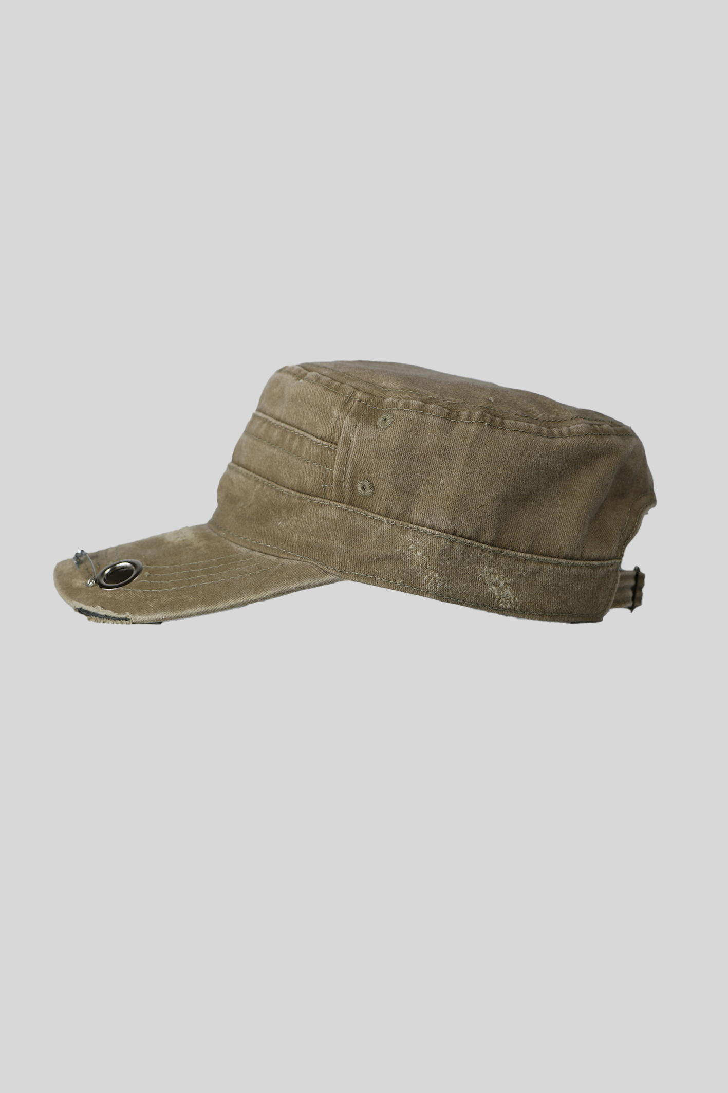 BTIMESTWO - DISTRESSED HANDMADE CAP - BEIGE