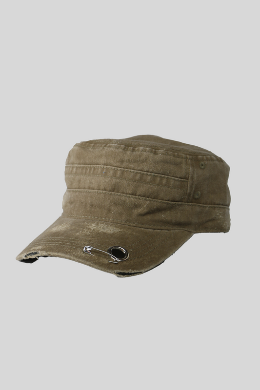 BTIMESTWO - DISTRESSED HANDMADE CAP - BEIGE
