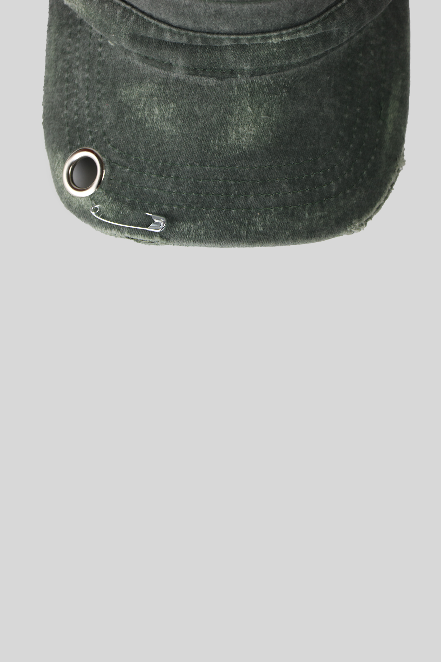 BTIMESTWO - DISTRESSED HANDMADE CAP - OLIVE