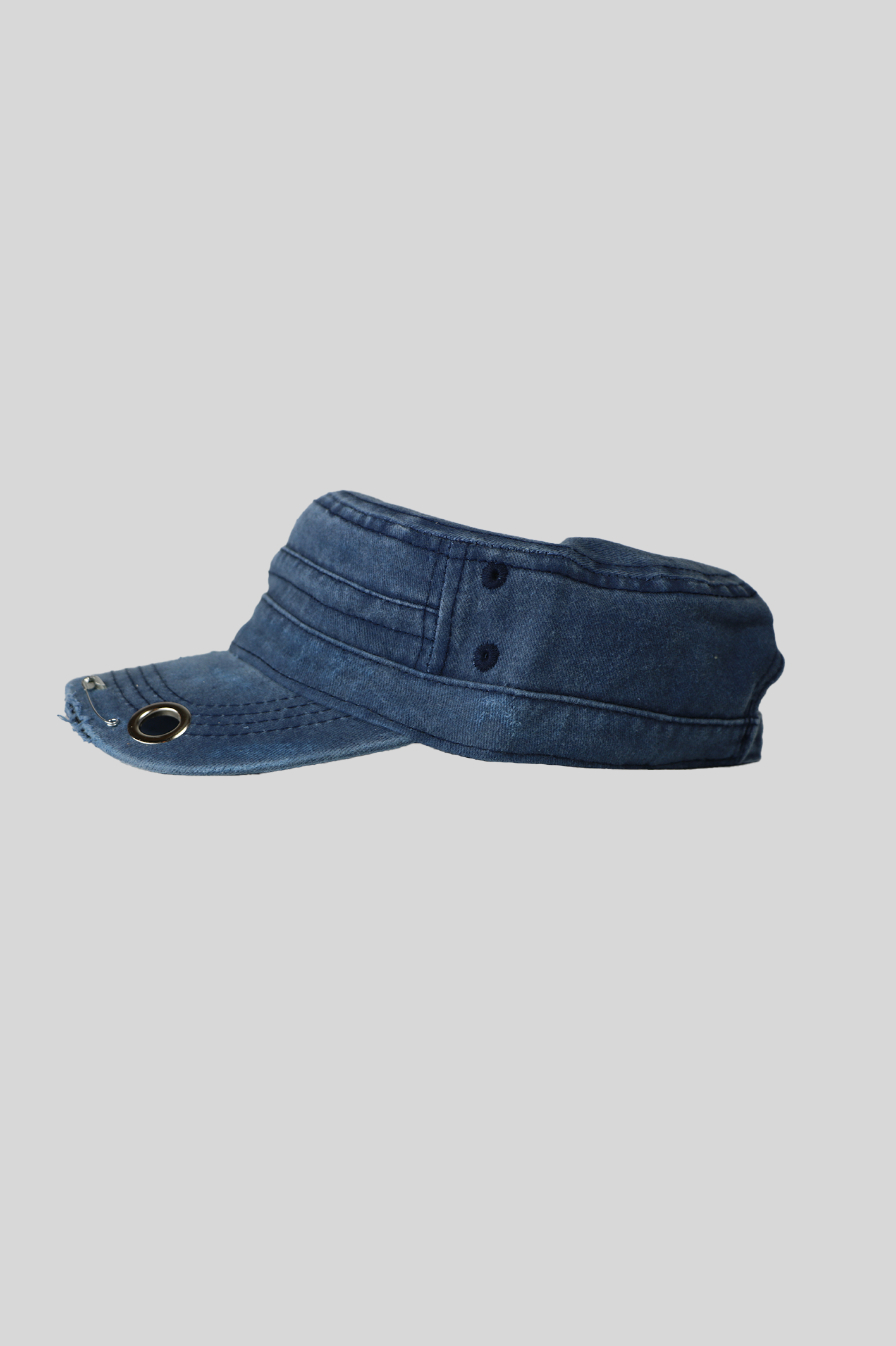 BTIMESTWO - DISTRESSED HANDMADE CAP - BLUE
