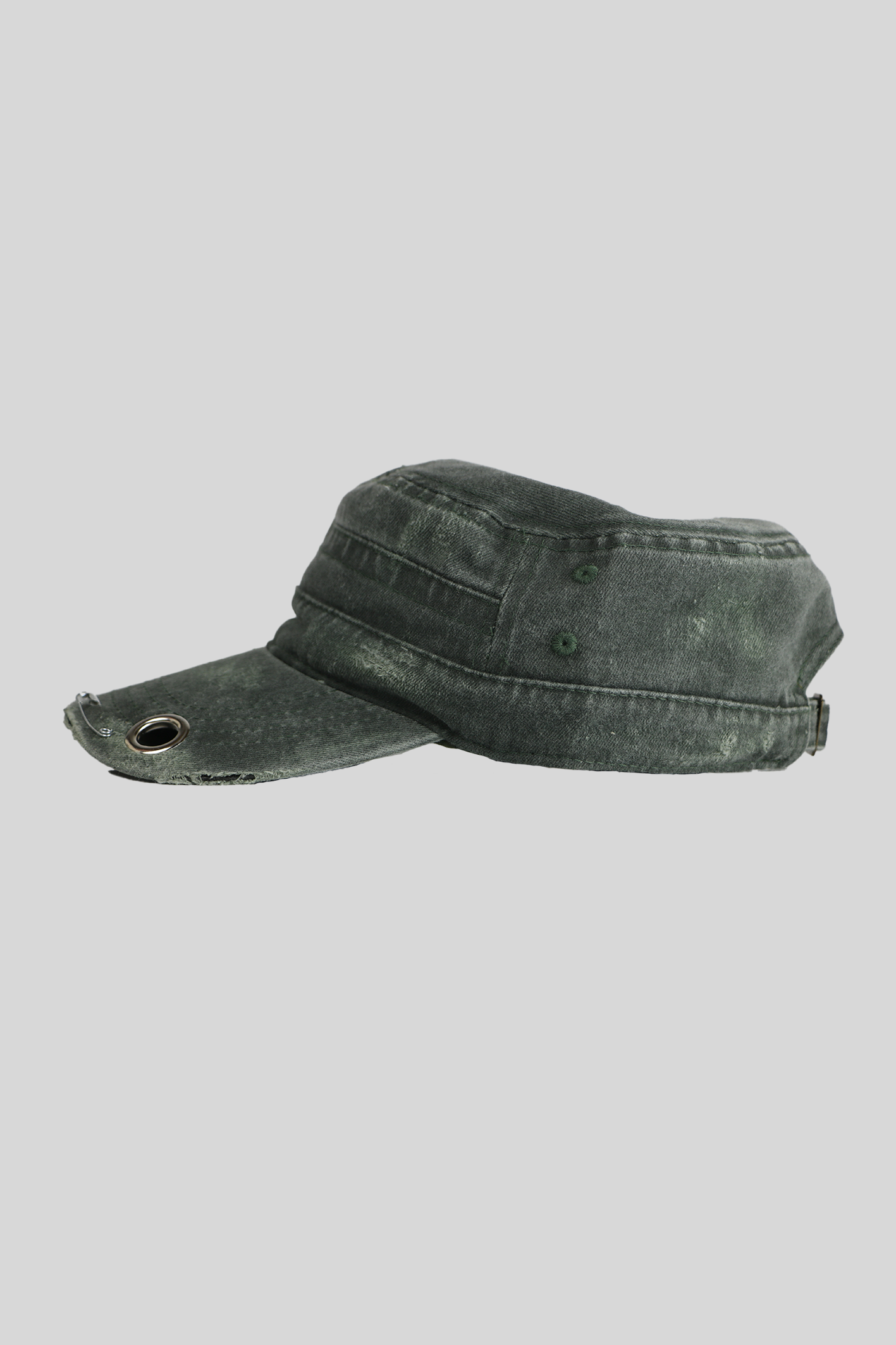 BTIMESTWO - DISTRESSED HANDMADE CAP - OLIVE